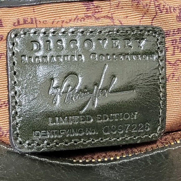 NWOT Patricia Nash Dicovery Collection Lesina Tote In Dark Olive Leather - Picture 11 of 15